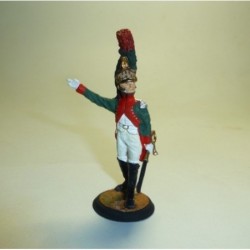 Oficial del 4º de Dragones Francia 1804-1805